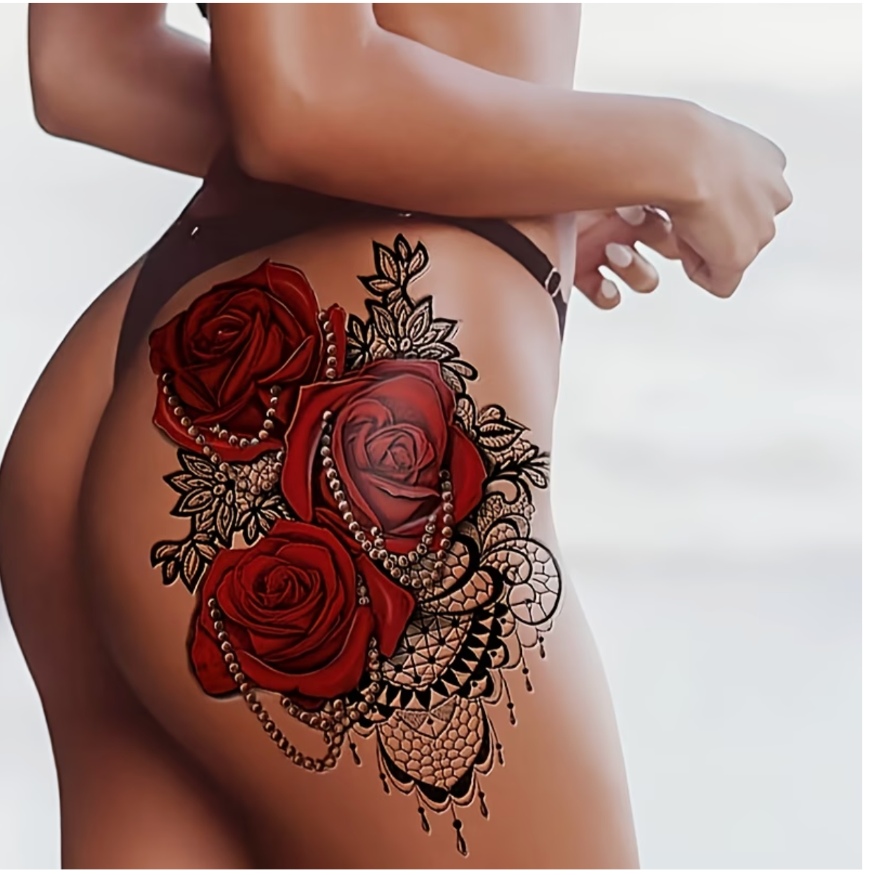 Tatouages Temporaires Femme — Motifs Mix Tendance Résistants à l'Eau