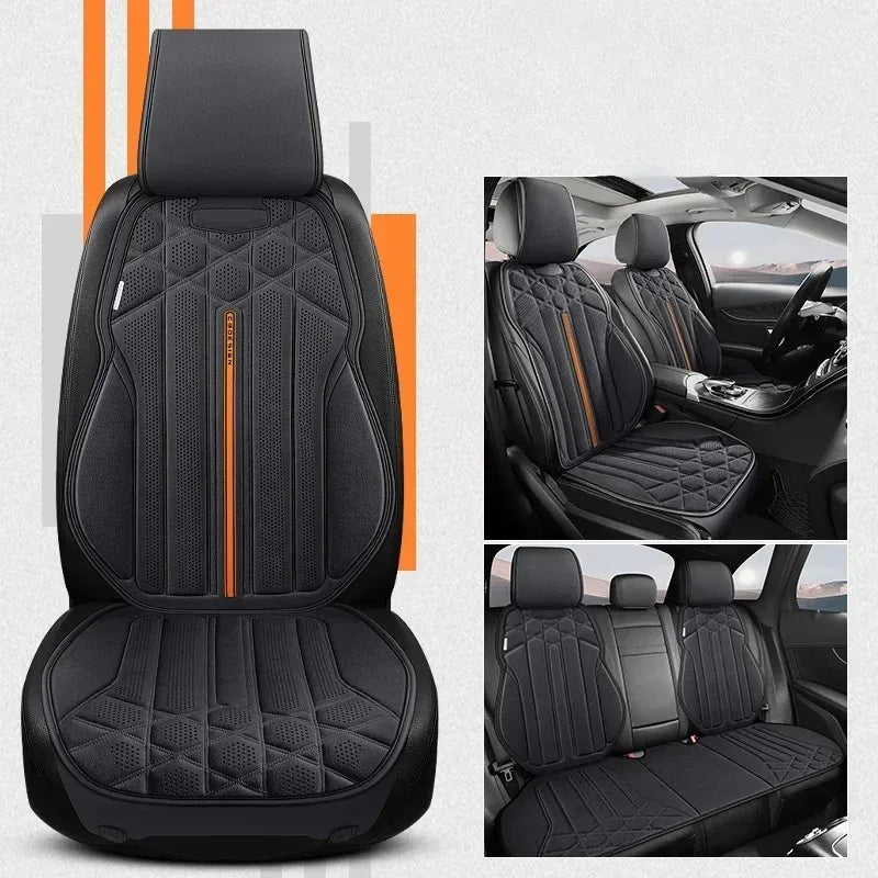 Housse de siège auto universelle en daim, respirante et confortable