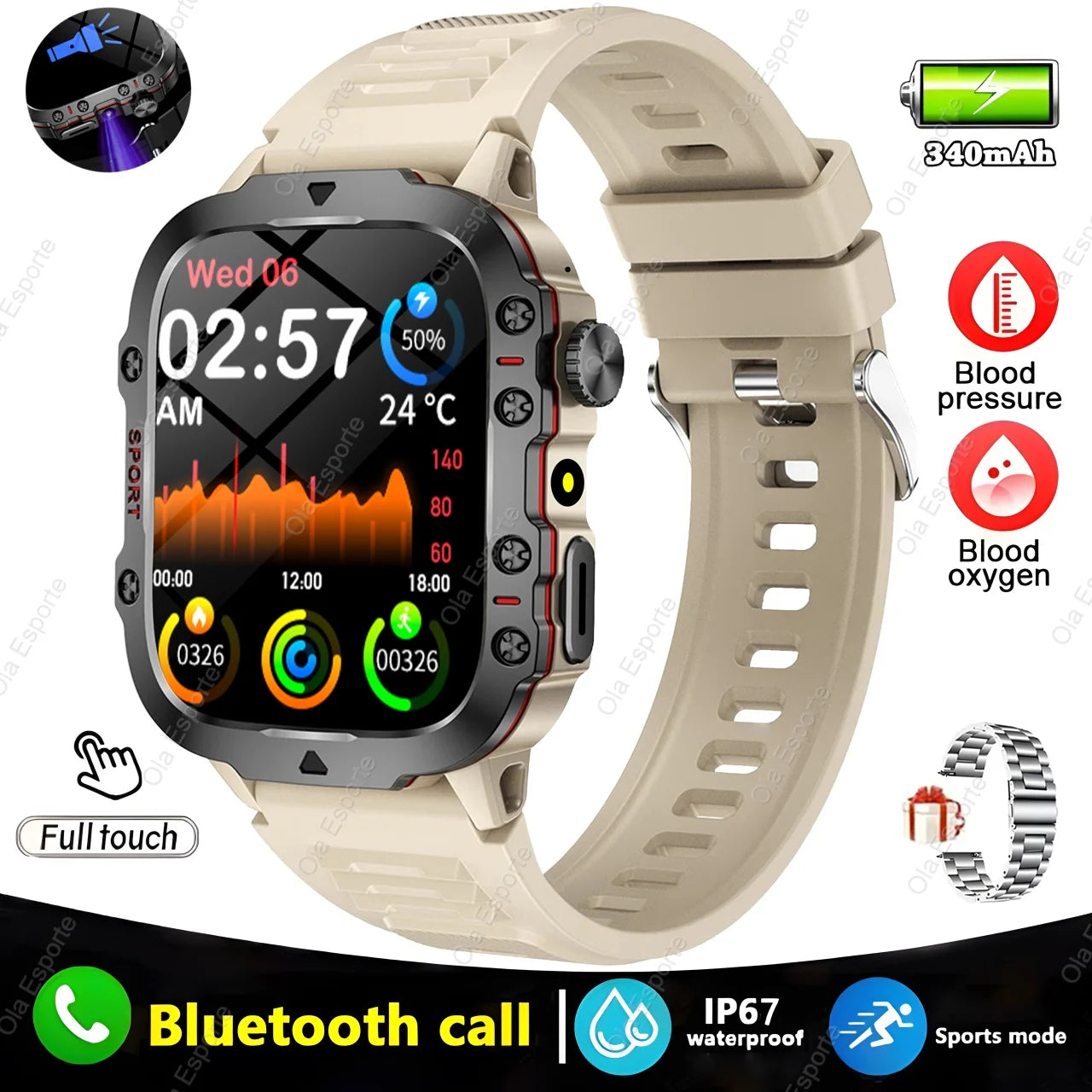 Montre connectée militaire - Topdecheztop.fr