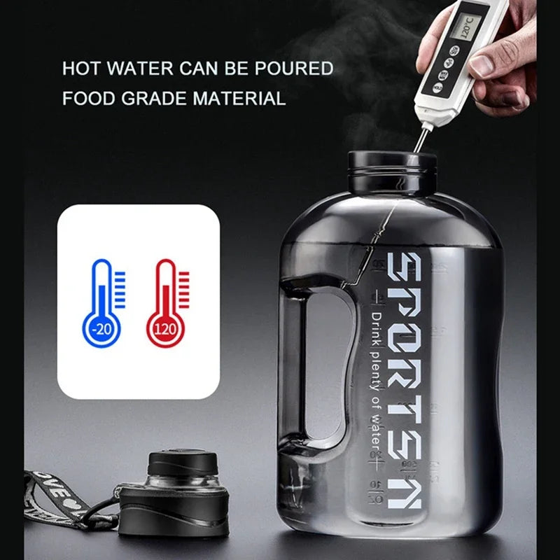 Bouteille d'eau de sport 1,7 L/2,7 L, portable, grande capacité, pour le fitness - Topdecheztop.fr