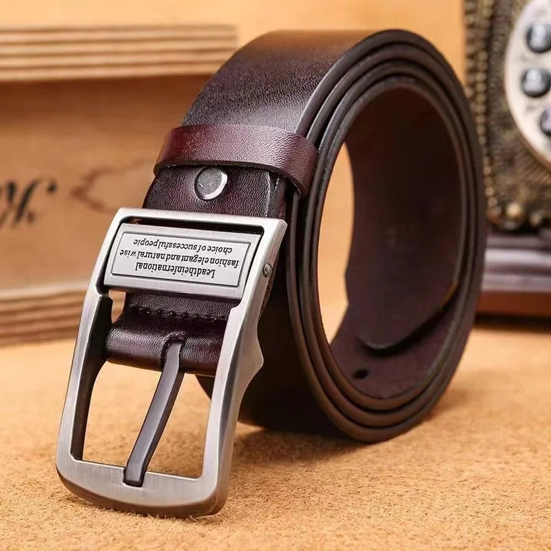 Ceinture en cuir de vachette pour hommes - Topdecheztop.fr