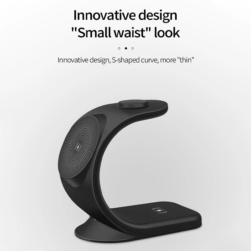 Chargeur sans fil magnétique 3 en 1 pour téléphone intelligent - Topdecheztop.fr