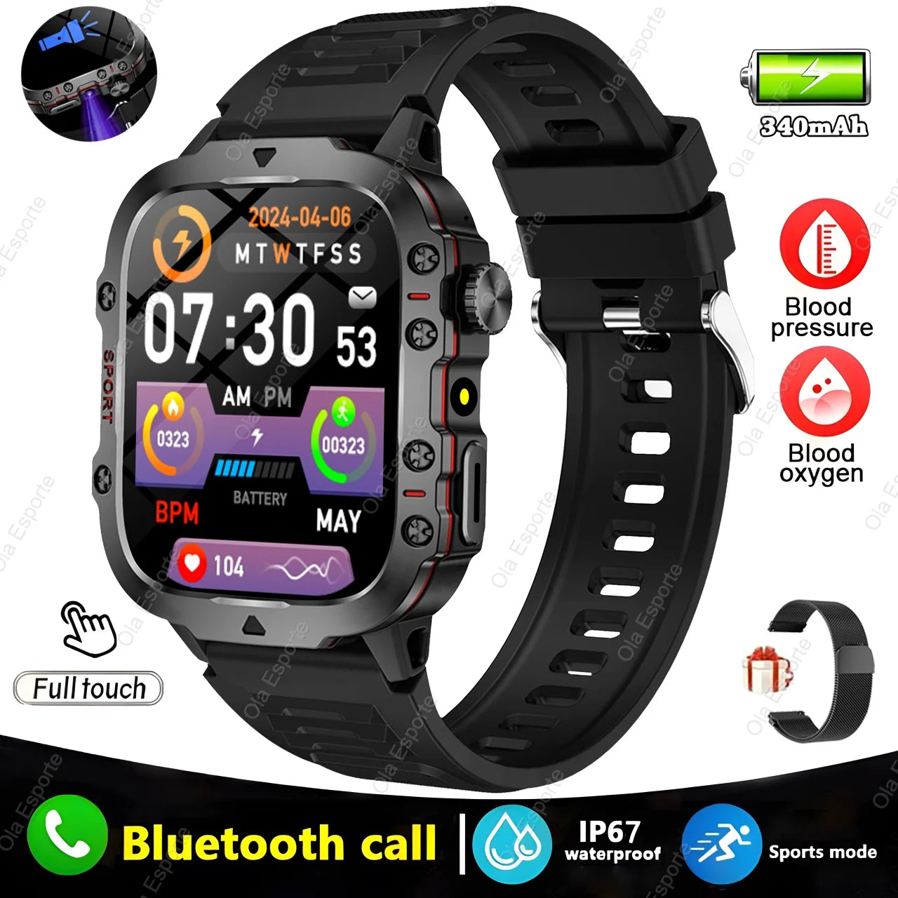 Montre connectée militaire - Topdecheztop.fr