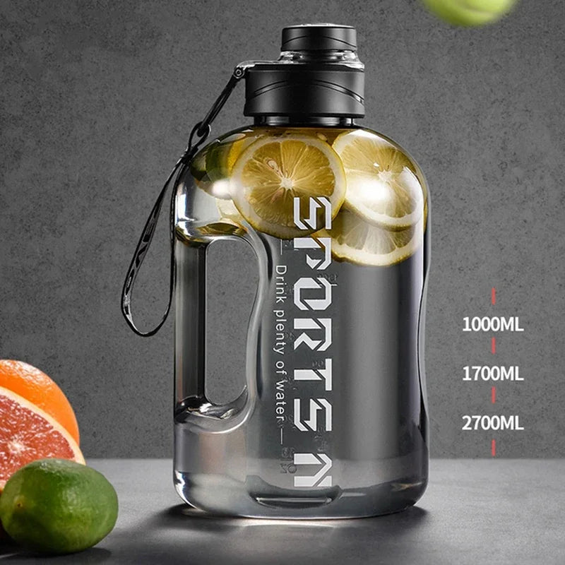 Bouteille d'eau de sport 1,7 L/2,7 L, portable, grande capacité, pour le fitness - Topdecheztop.fr