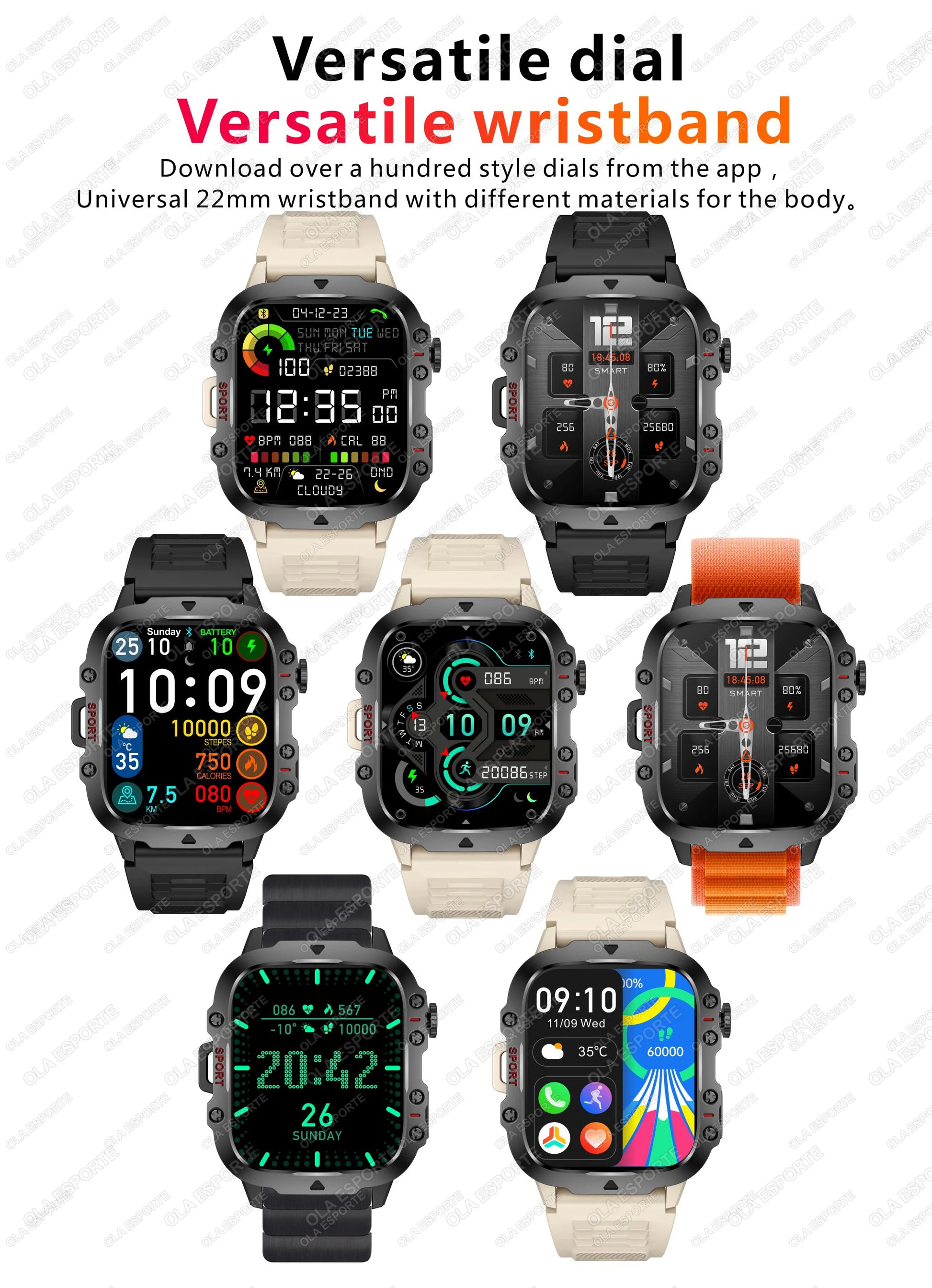 Montre connectée militaire - Topdecheztop.fr