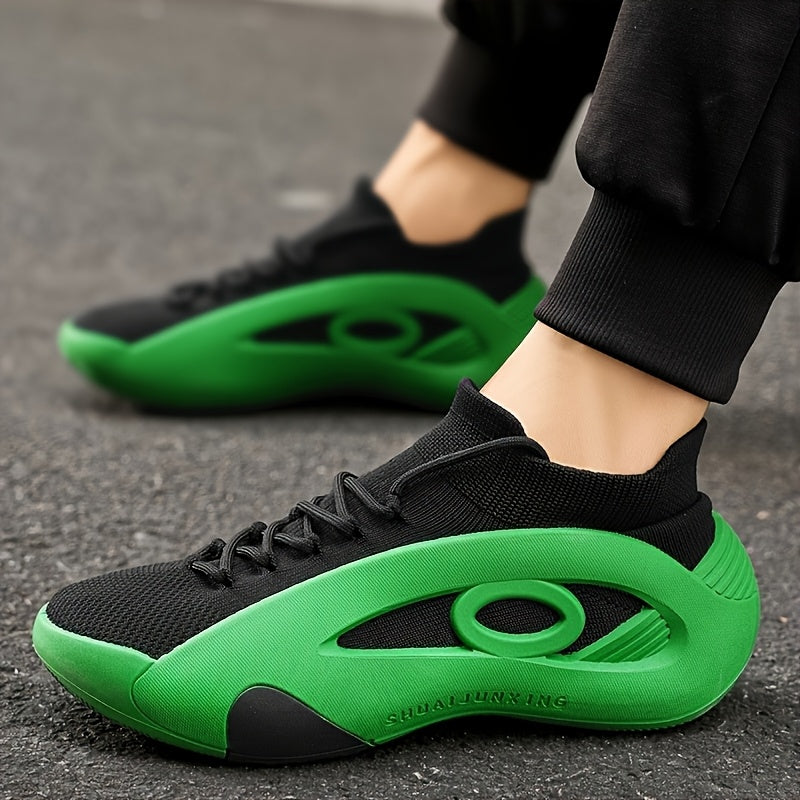 Baskets Basses Legeres Respirantes Homme - Slip-On, Bout Rond, Decontracte, Toute Saison