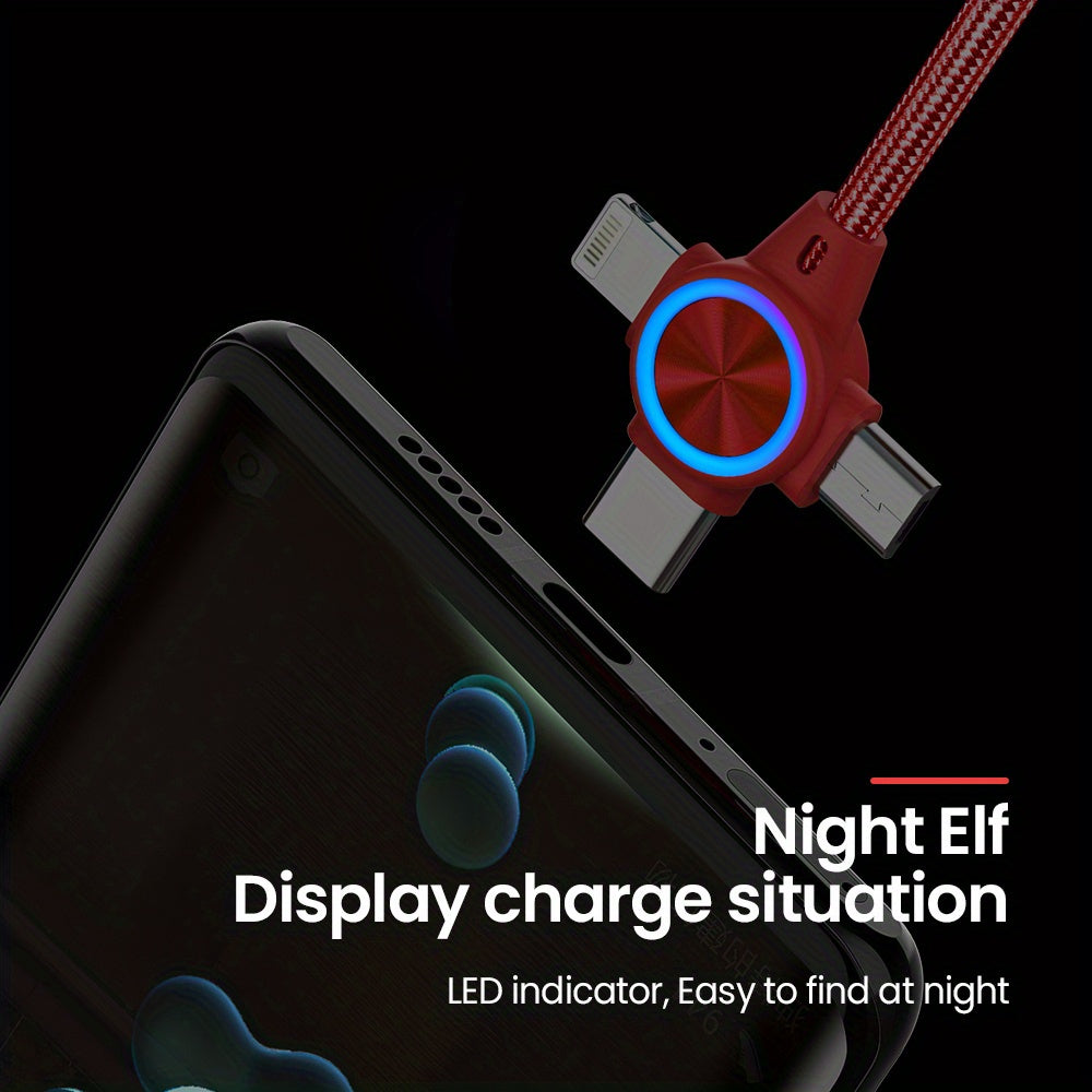 Câble de charge rapide rétractable 3 en 1 - Topdecheztop.fr