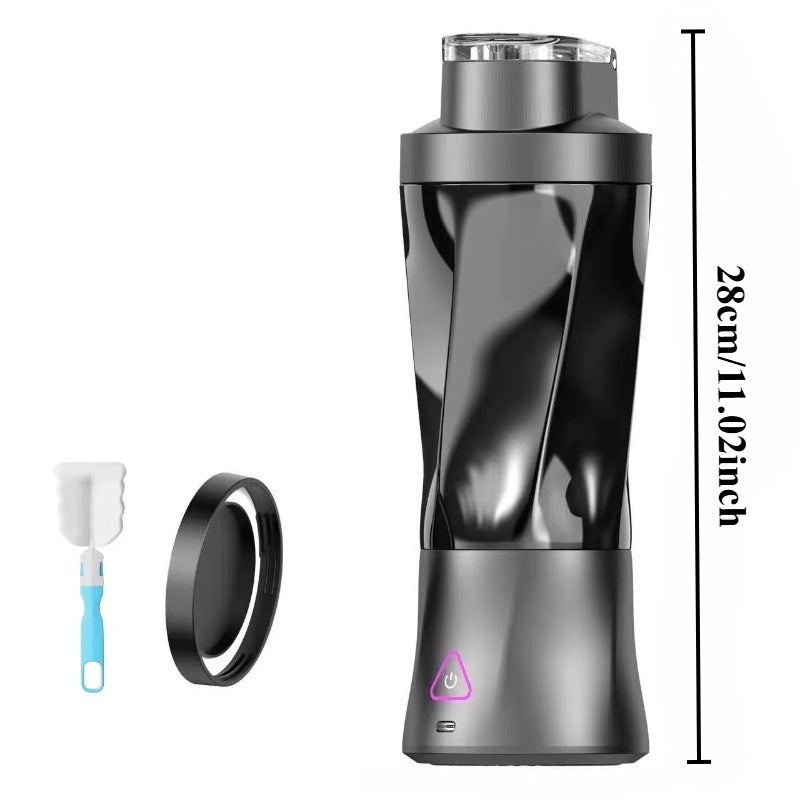 Mixeur extracteur de jus portable rechargeable USB 700 ml - Lames inox, 22000 tr/min, smoothies milkshakes, noir