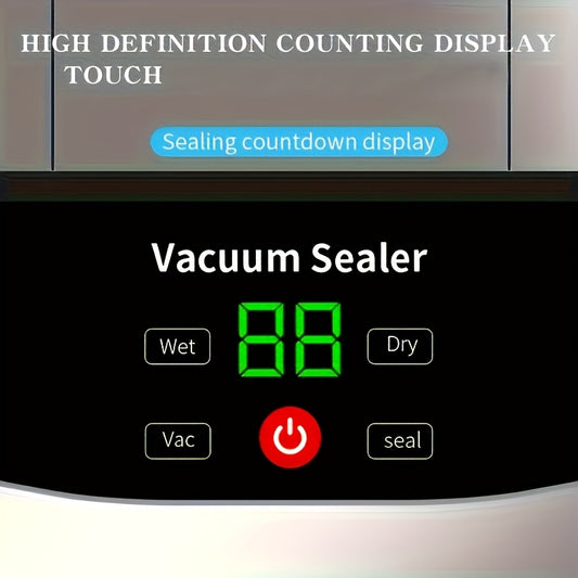 Machine Sous Vide Portable Automatique USB – Rechargeable + 10 Sacs Inclus
