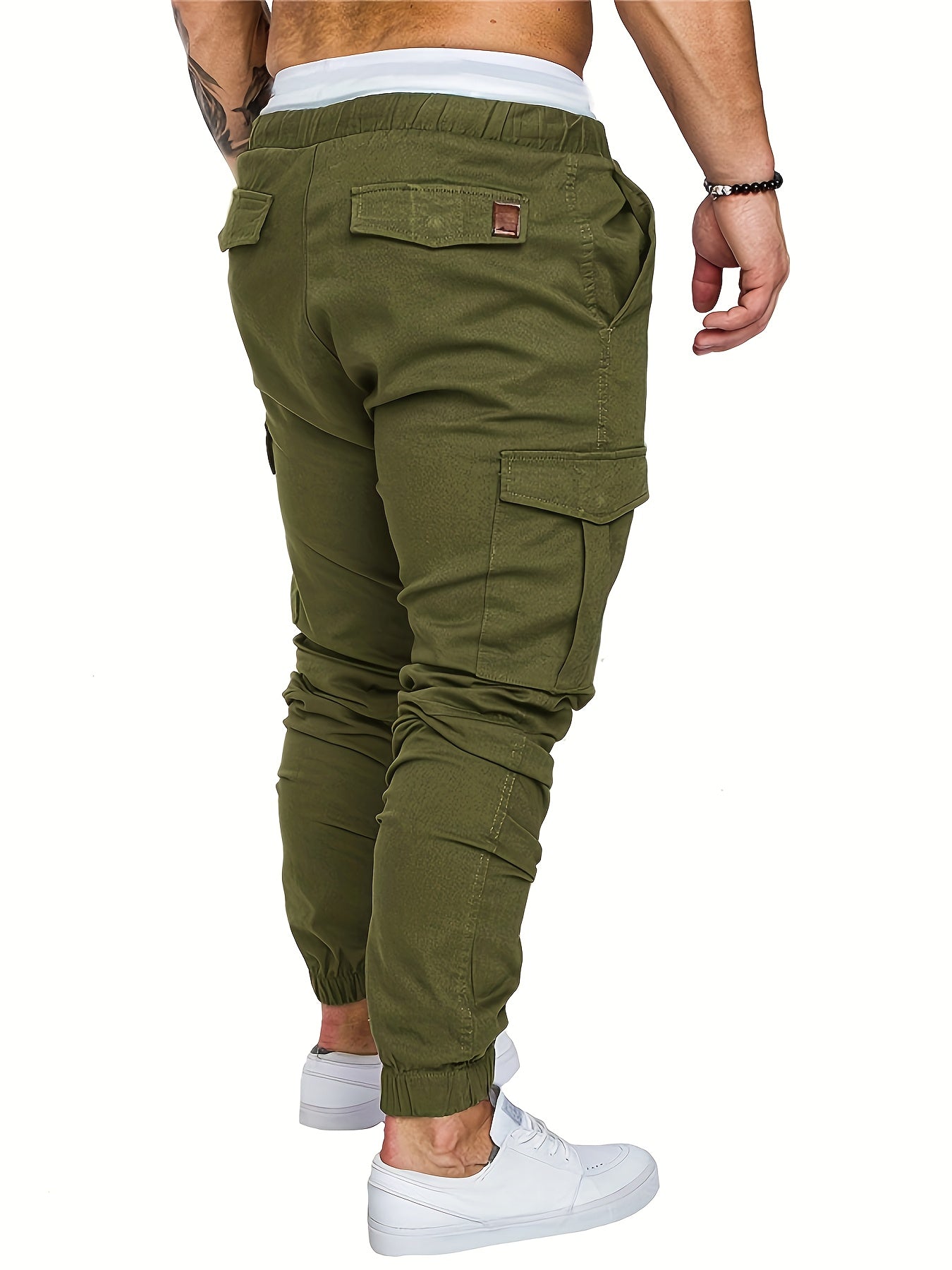 Pantalon Cargo Homme Multi-Poches – 95% Coton, Coupe Régulière, 7 Coloris, S à XXL