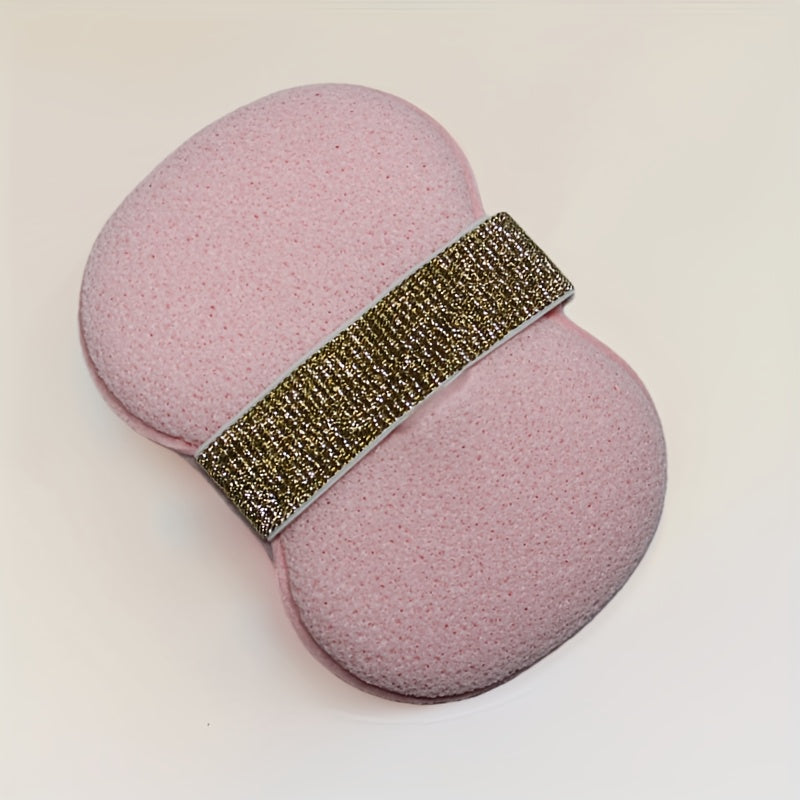 Porte-savon elastique antiderapant avec eponge luffa exfoliante - Cordelette ajustable, douche et baignoire