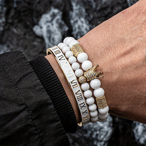 Élégance au Poignet : Trio de Bracelets