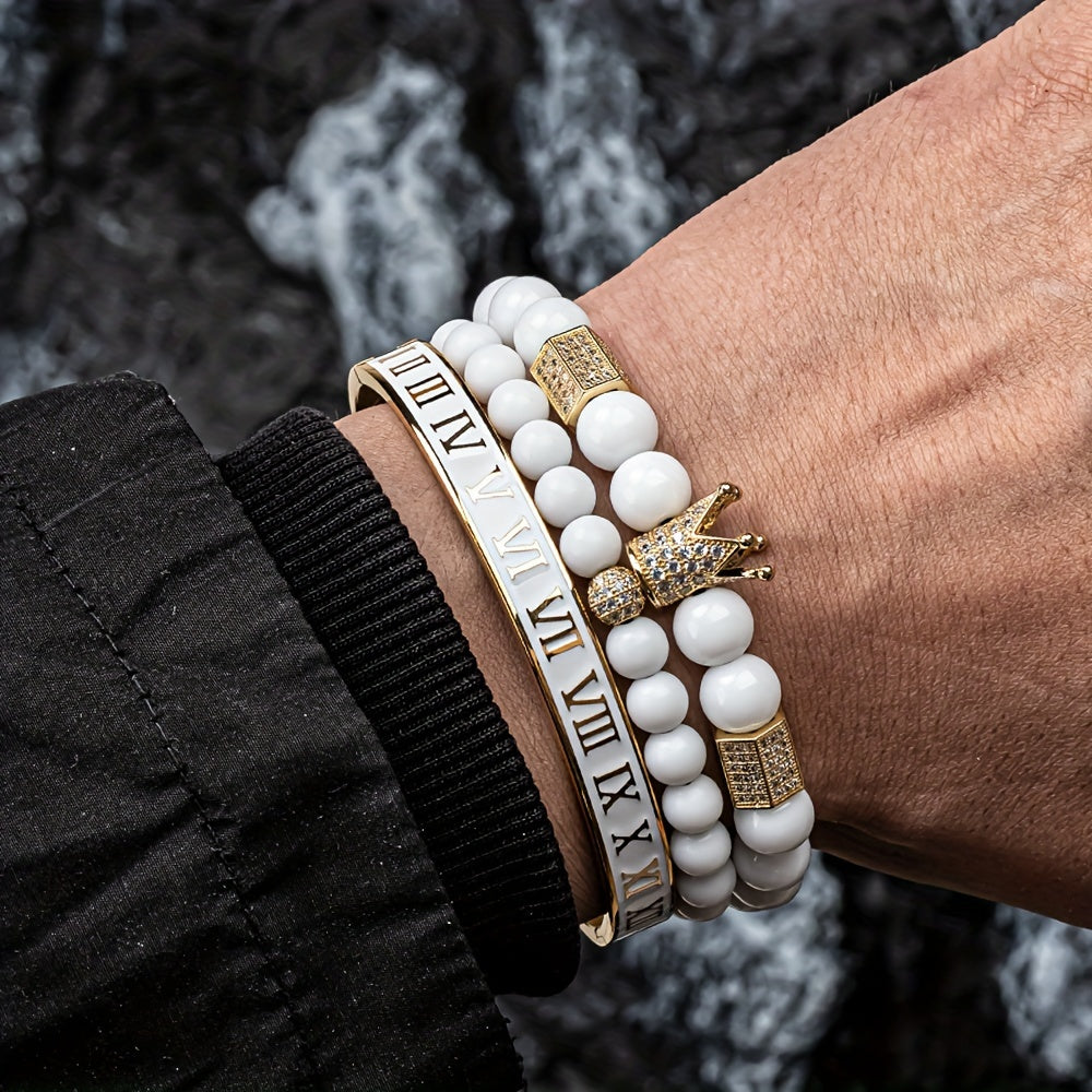 Trio de Bracelets Elegance Homme
