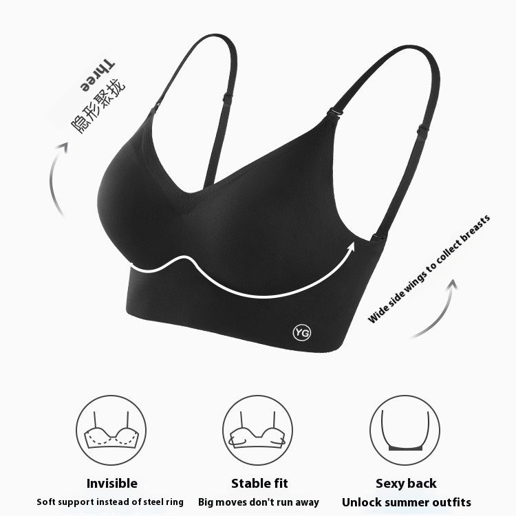 Soutien-gorge push-up dos nu forme U - Bretelles amovibles, coussinets, ideal petites poitrines