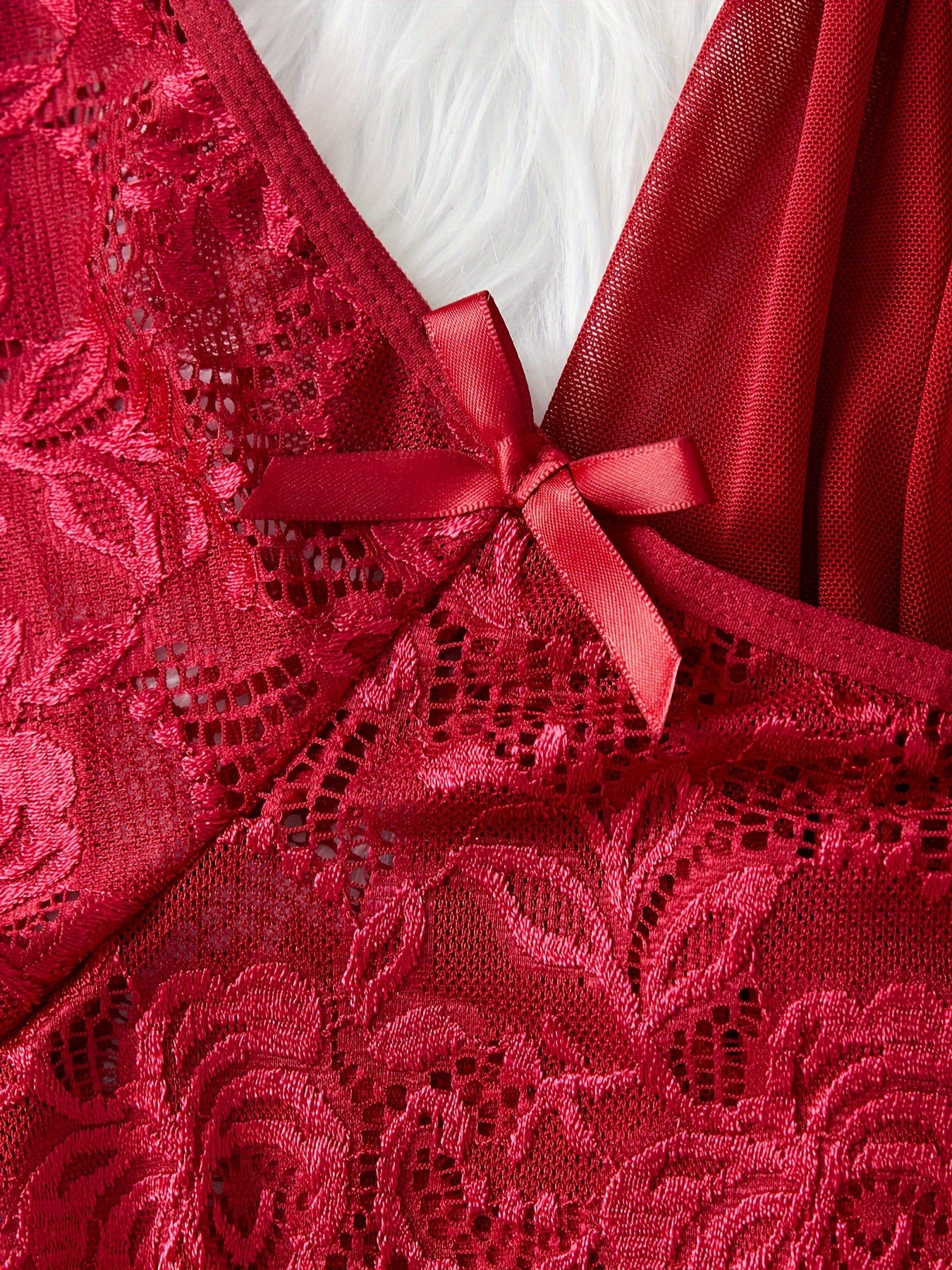 Ensemble de lingerie à volants en dentelle - Topdecheztop.fr