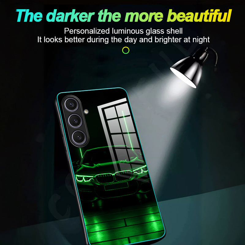 Coque Samsung Galaxy Phosphorescente Neon - Verre Trempe Antichoc 6,6 Pieds