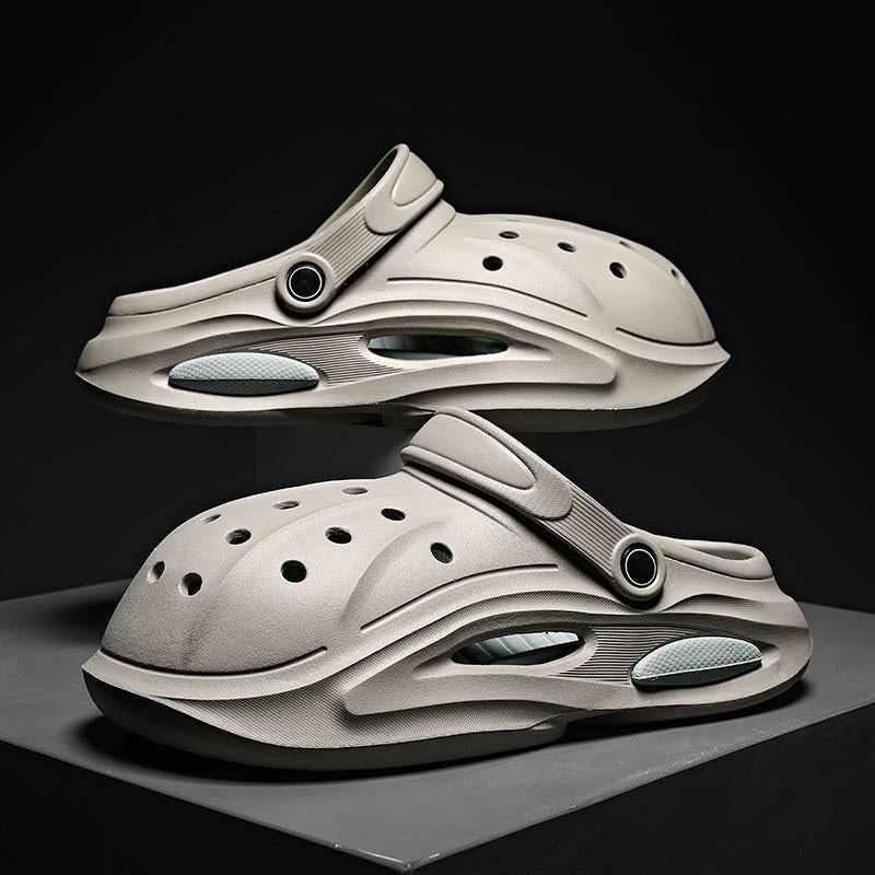 Sandales EVA Ajourees Unisexe - Respirantes, Impermeables, Talon Plat 3cm, 4 Coloris, Pointures 40-45