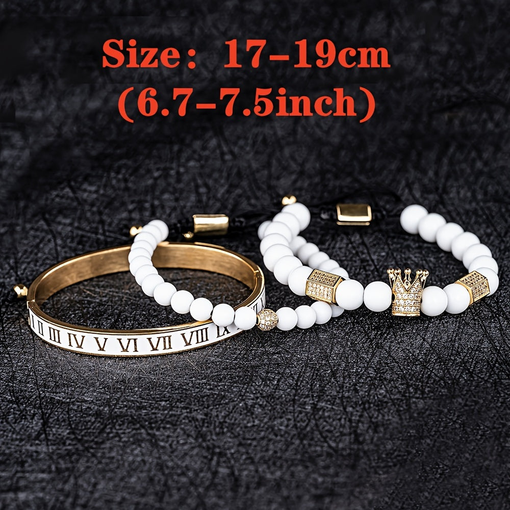 Trio de Bracelets Elegance Homme