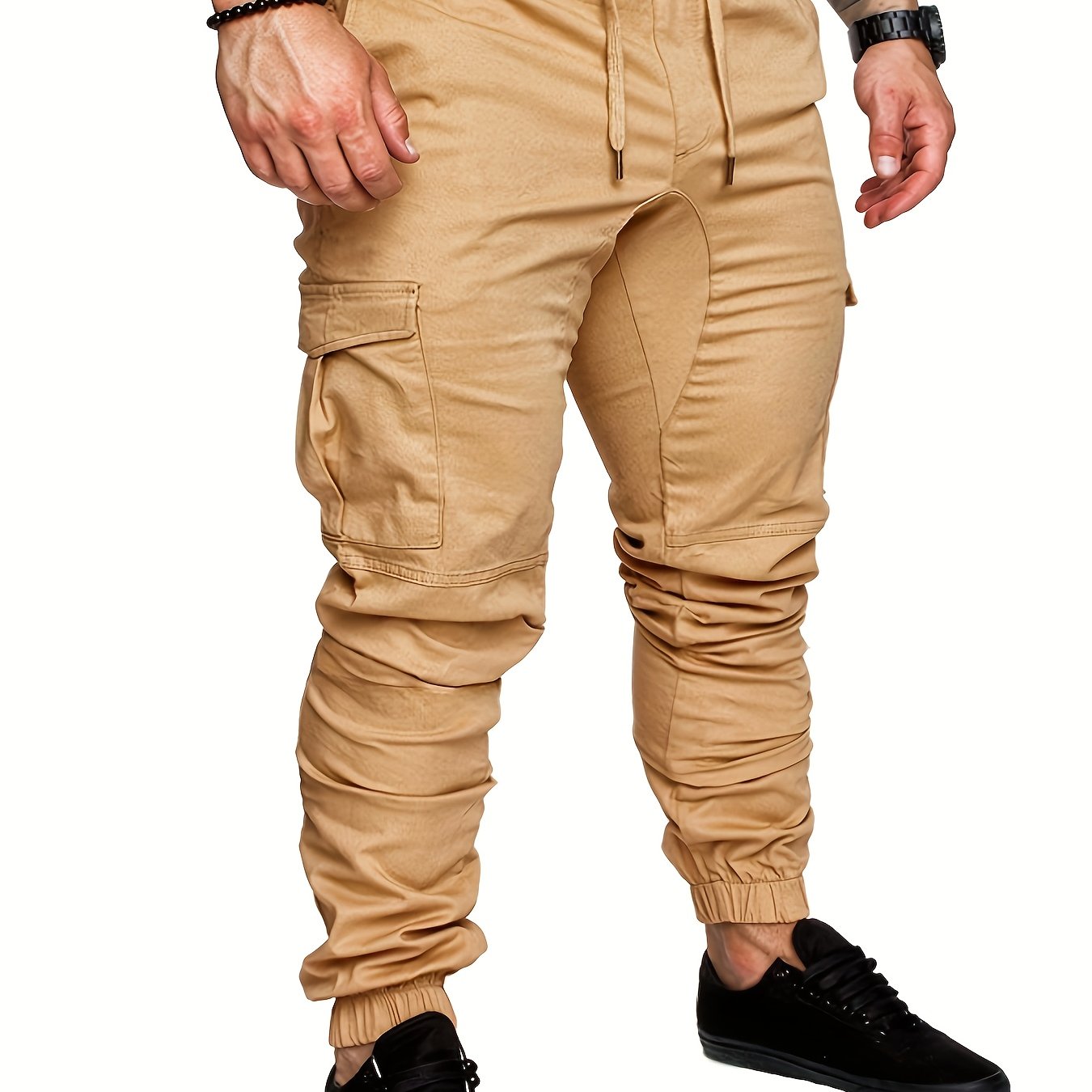 Pantalon Cargo Homme Multi-Poches – 95% Coton, Coupe Régulière, 7 Coloris, S à XXL