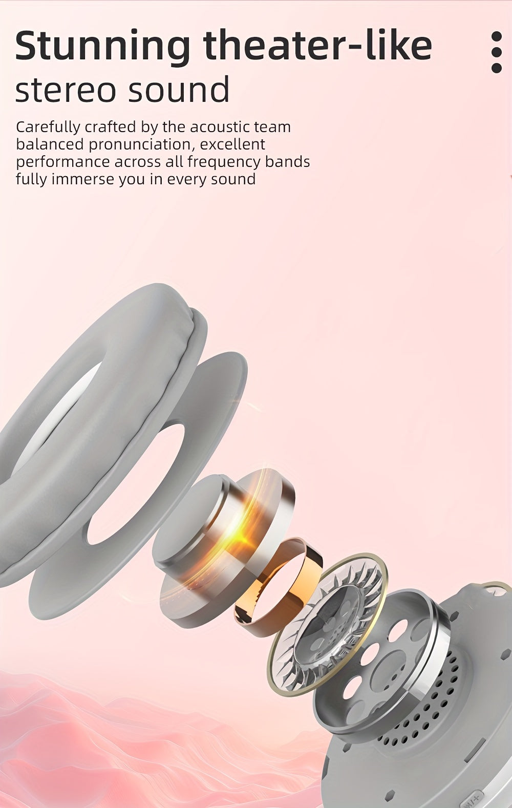 Casque Sans Fil Bluetooth 5.3 – Léger, Micro Intégré, Lumières LED & Batterie 360mAh | 5 Coloris