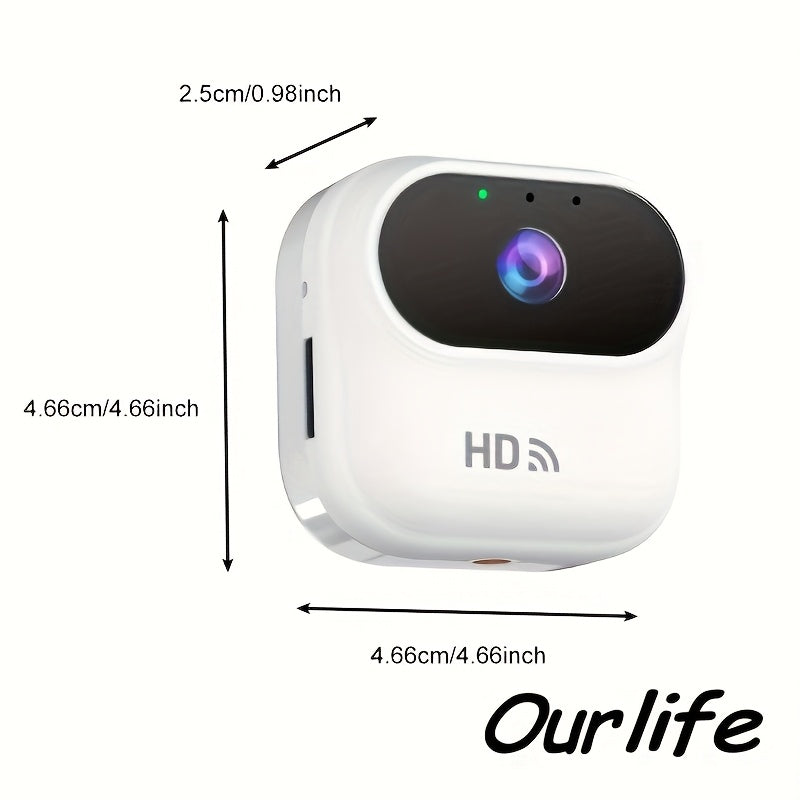 Camera de Securite WiFi 1080p Sans Fil - Detection Mouvement, Vision Nocturne, Fixation Magnetique, Surveillance Mobile