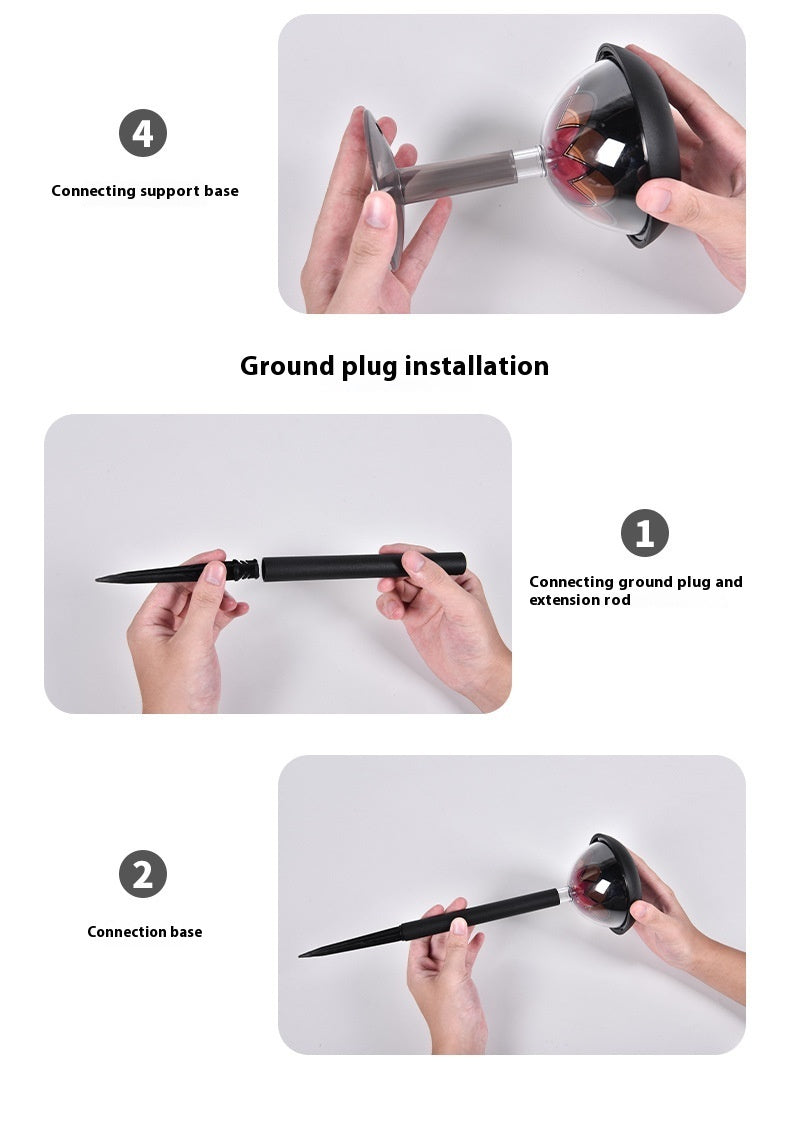 Lampe de projection solaire d'extérieur étanche pour jardin et cour - Topdecheztop.fr