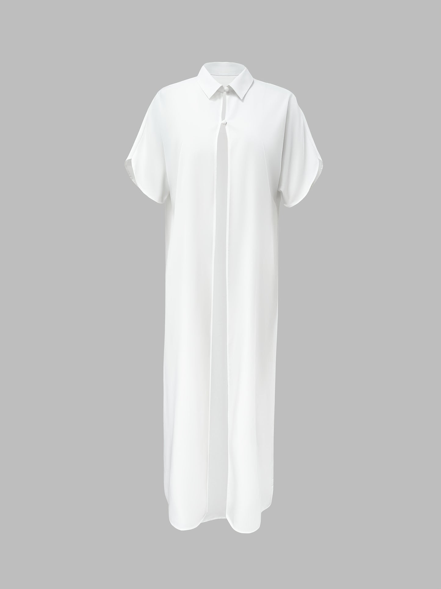 Haut cape blanc élégant à manches longues pour femme - Topdecheztop.fr