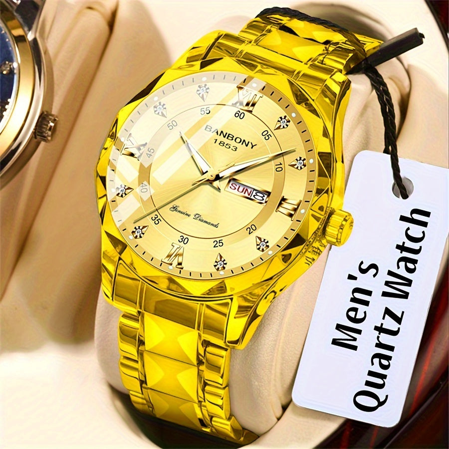Montre multifonctionnelle pour homme avec bracelet en acier inoxydable - Topdecheztop.fr