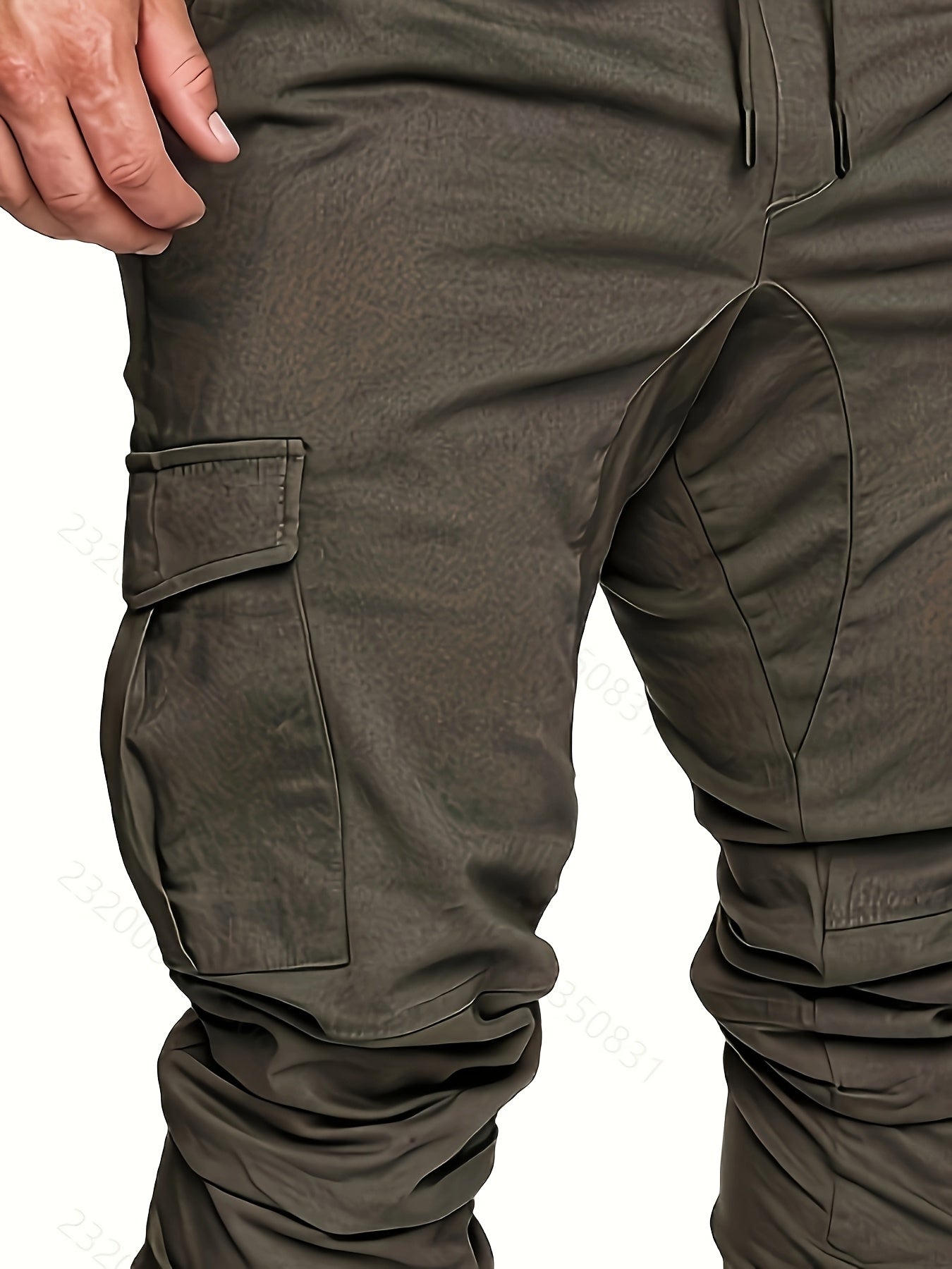 Pantalon Cargo Homme Multi-Poches – 95% Coton, Coupe Régulière, 7 Coloris, S à XXL