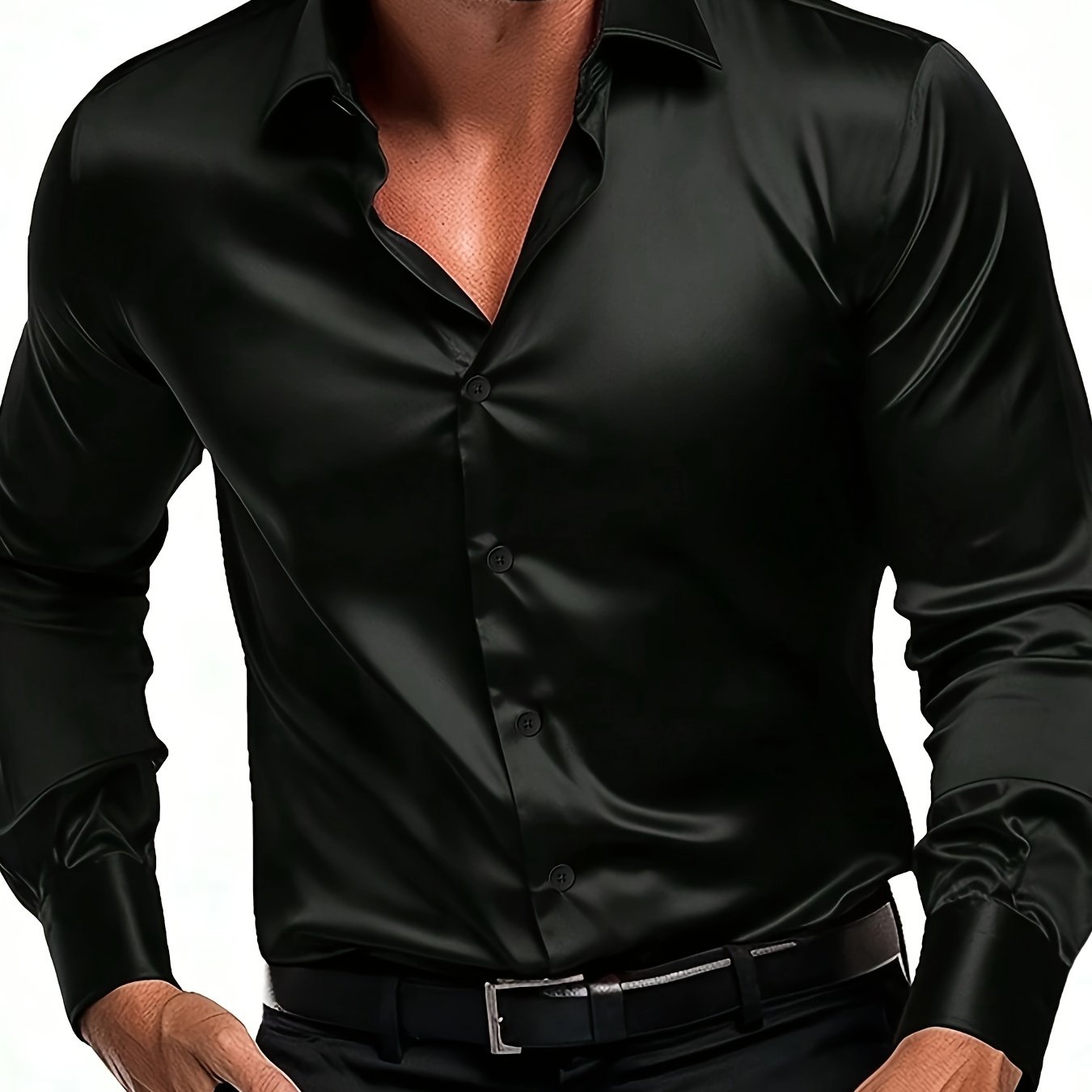 Chemise bleu roi à manches longues pour homme - Topdecheztop.fr