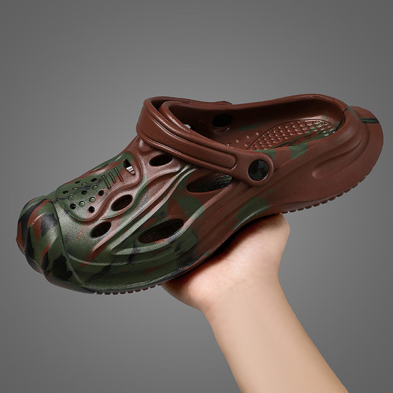 Sandales EVA Perforées Unisexe – Semelle Épaisse, Respirantes, Camouflage & Uni