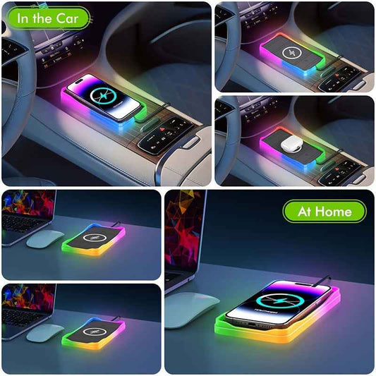 Chargeur sans fil AIREDGER 15 W RGB