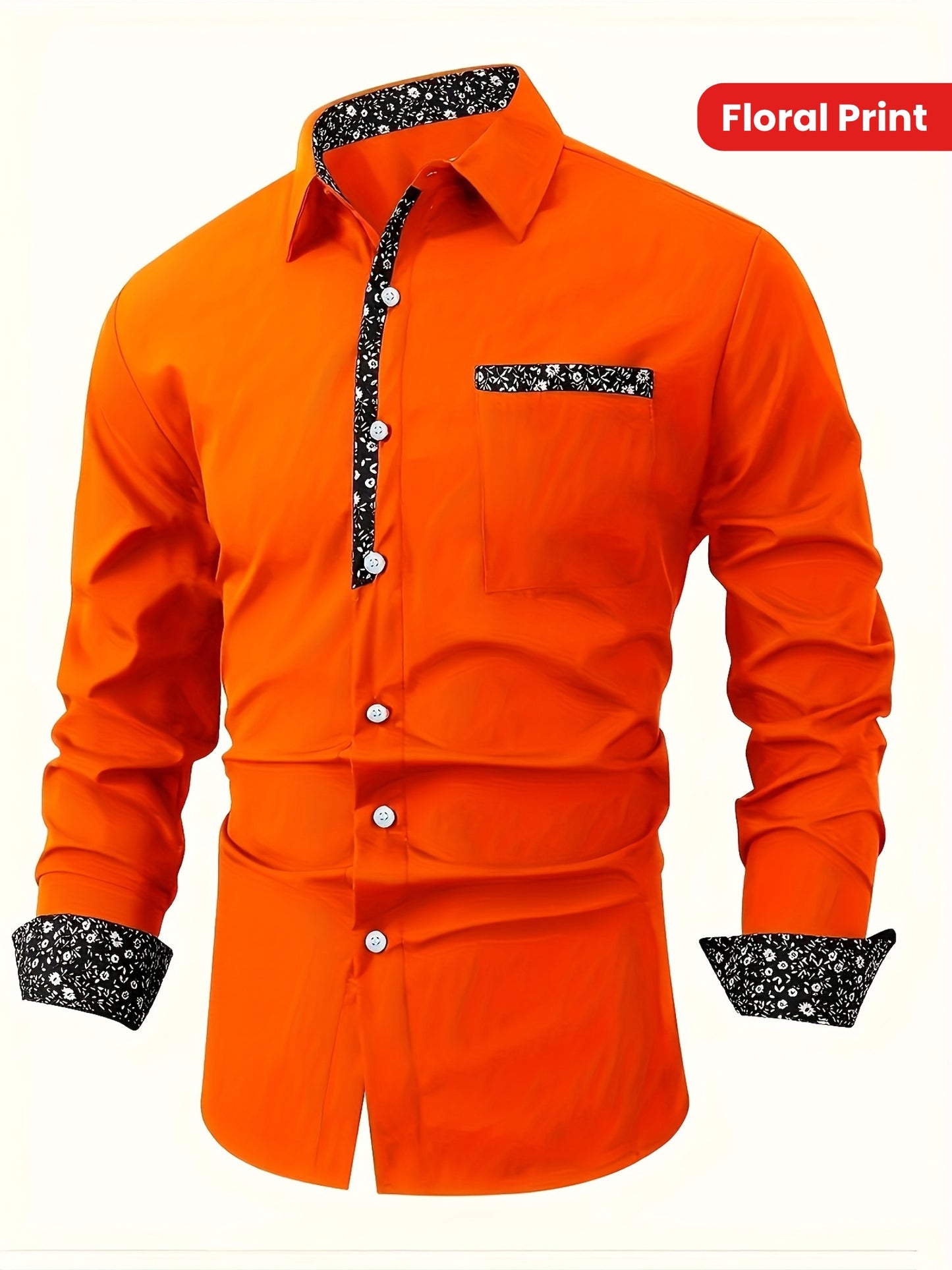 Chemise décontractée à manches longues pour homme - Topdecheztop.fr