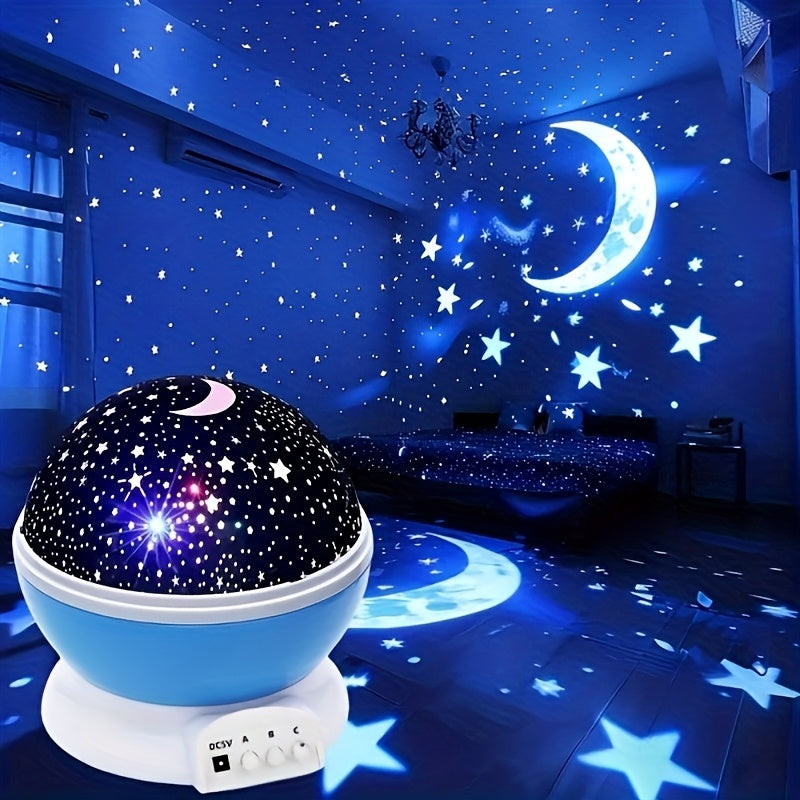 Projecteur d'étoiles et de lune rotatif 3D alimenté par USB - Topdecheztop.fr
