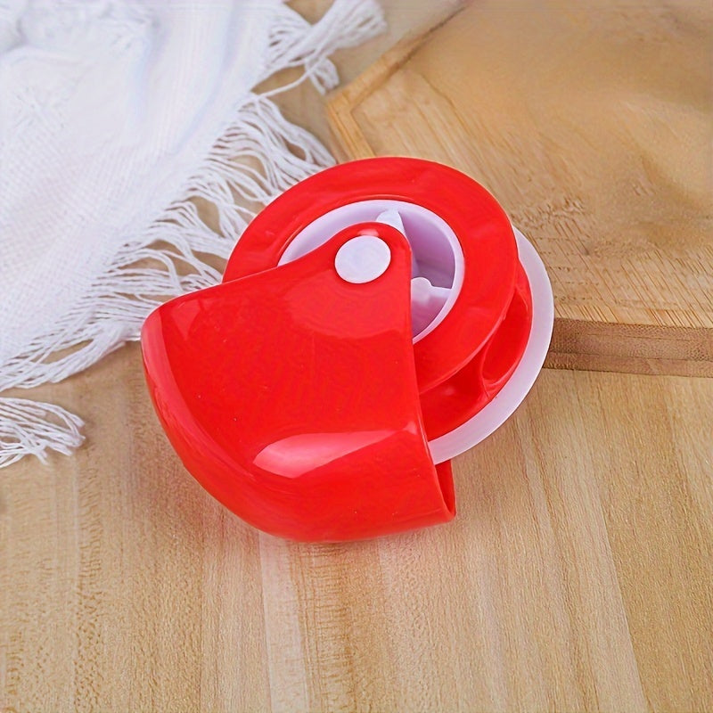 Rouleau a patisserie et pizza sans BPA - Plastique alimentaire, facile a nettoyer, rouge