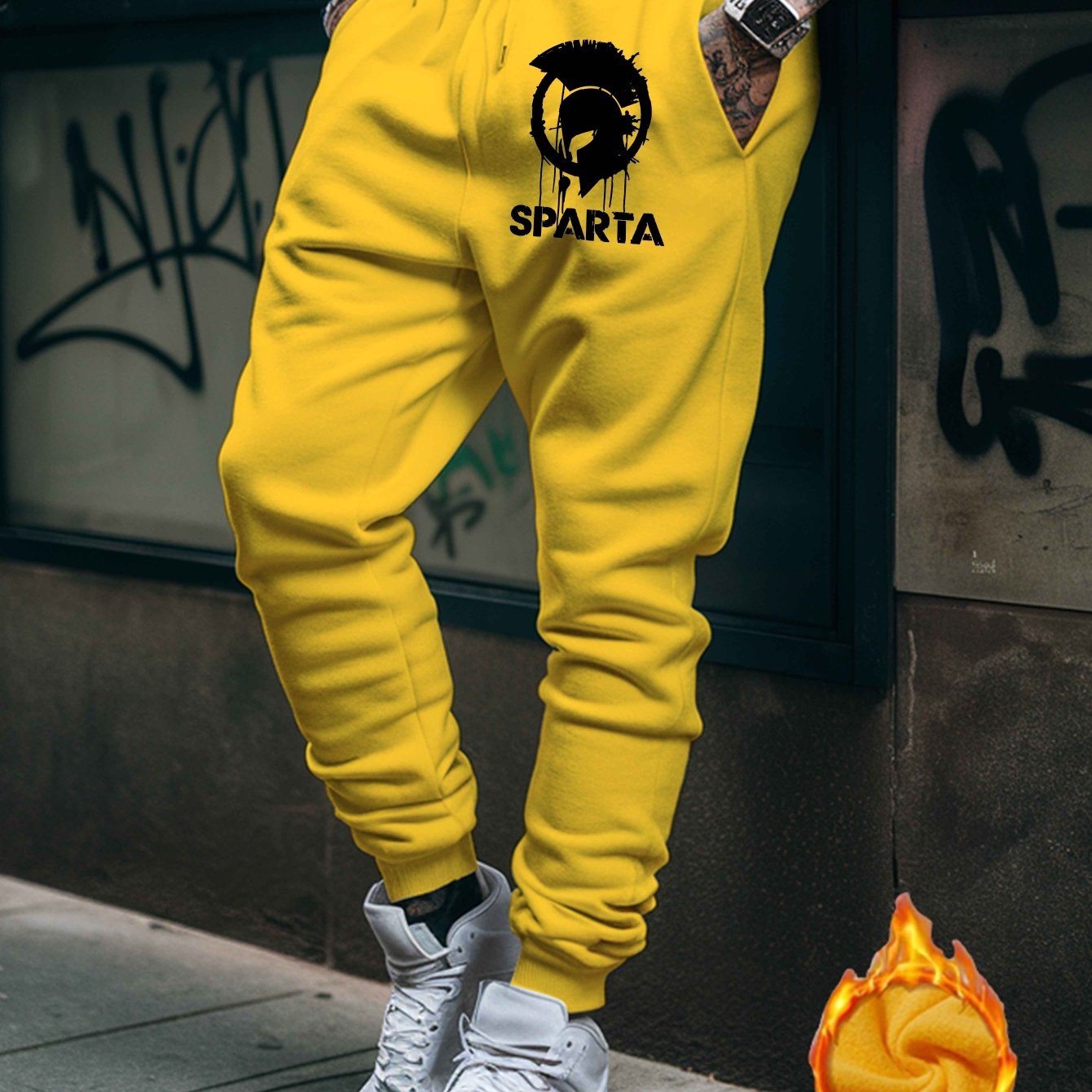 Pantalon Graphique Sparta Soccer Club Homme – 100% Polyester, 12 Coloris, S à XXL