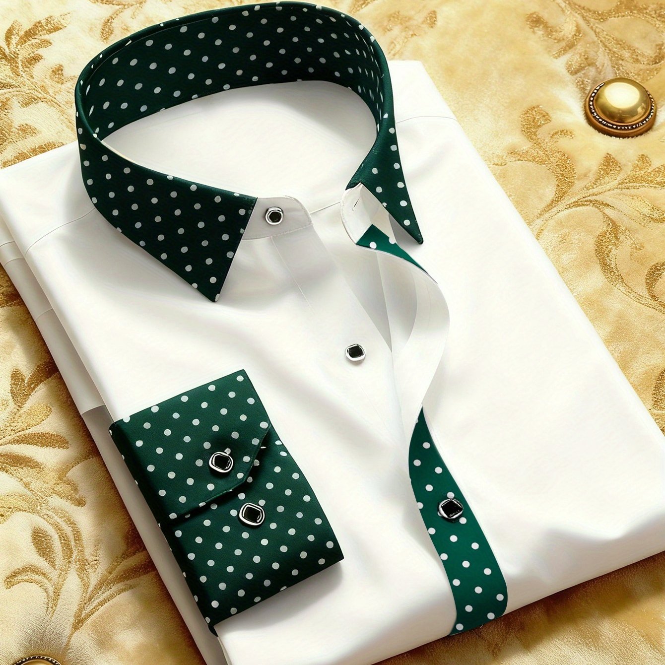 Chemise Homme Manches Longues Col Revers Couleur Unie Coupe Slim 100% Polyester Decontractee - 4 Coloris FR S-XL