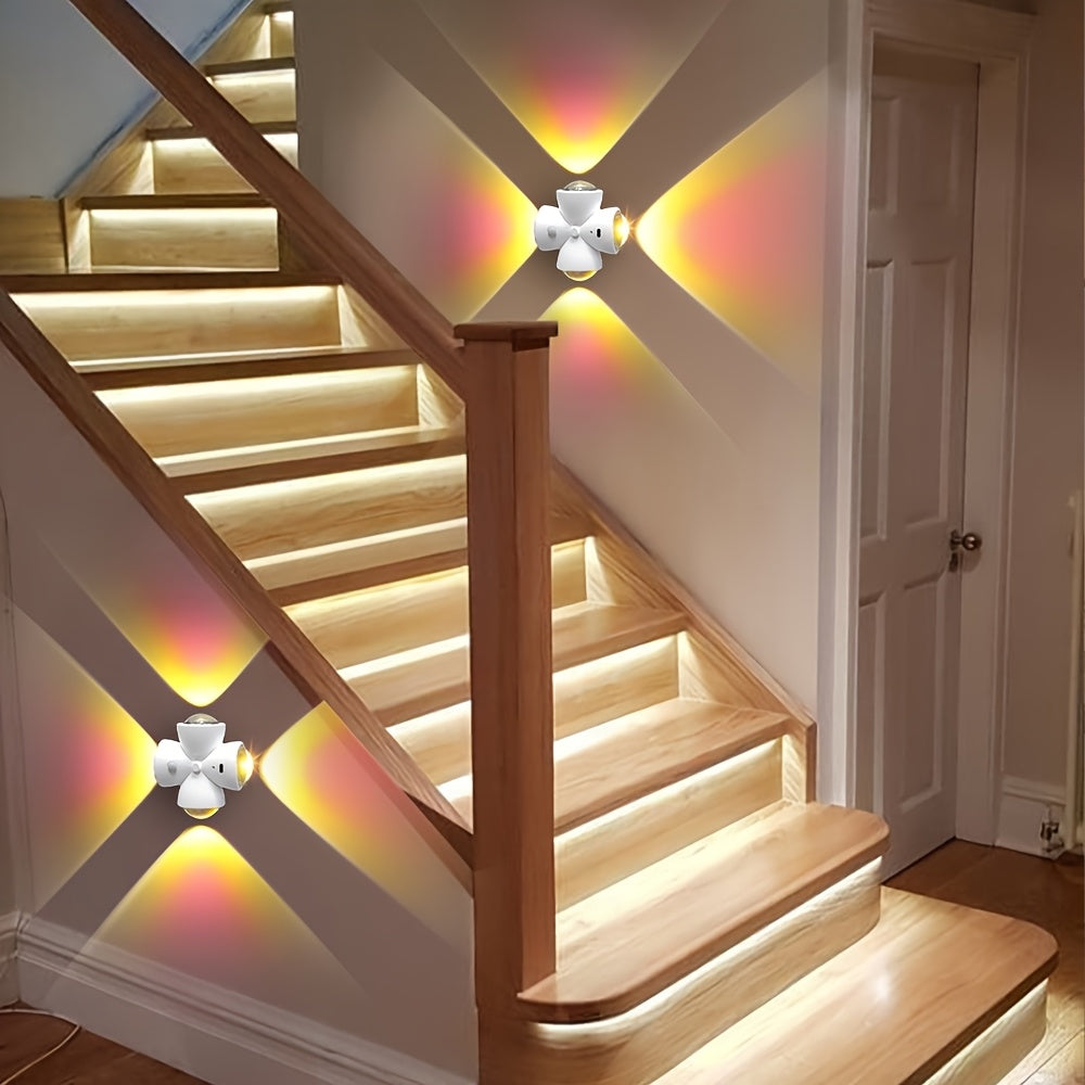 Lot de 2 Veilleuses LED Intelligentes – Détecteur de Mouvement, Rechargeable USB 💡🏠
