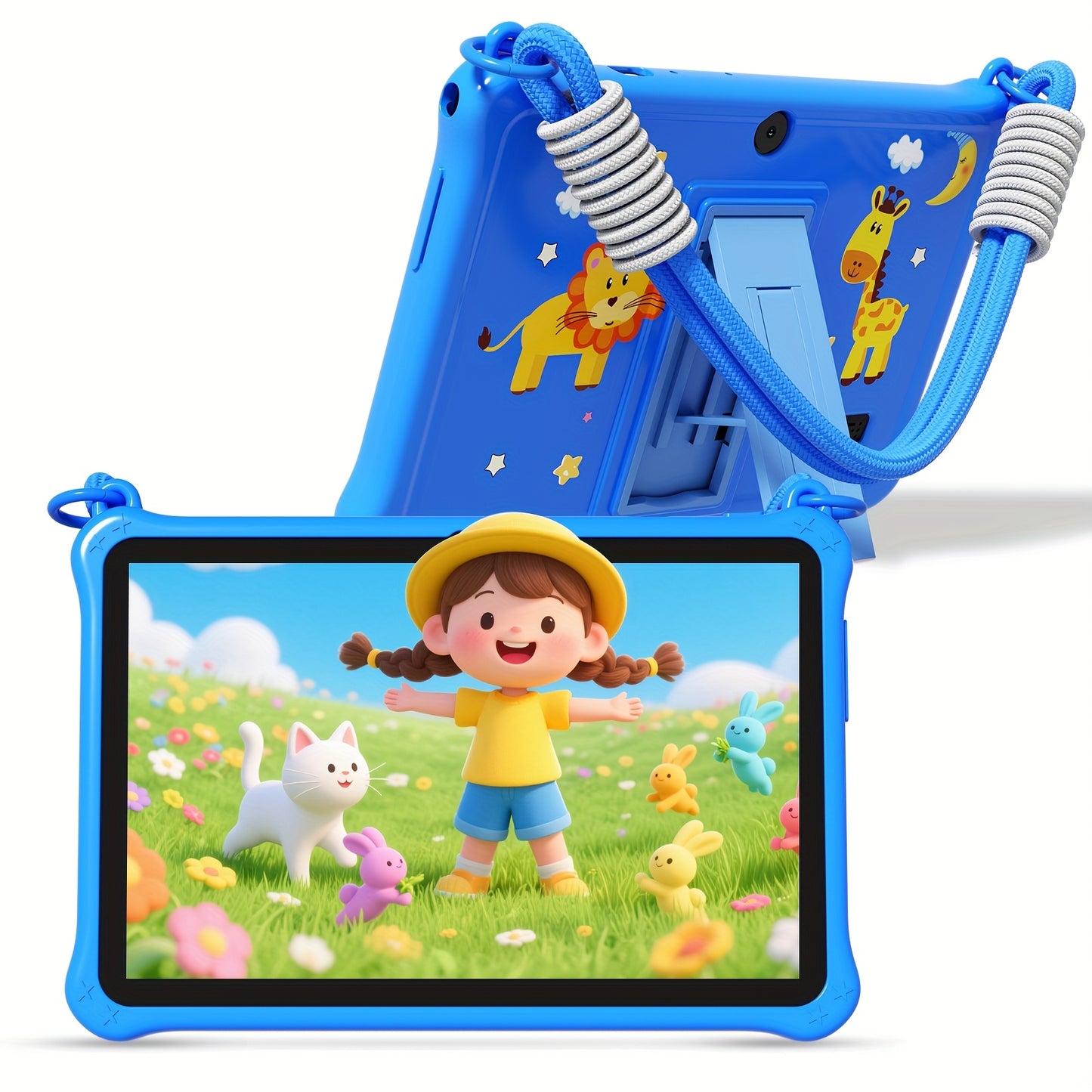 Tablette Enfants 7 Pouces Android 13 - Etui de Protection, 2GB RAM + 32GB ROM, Processeur Quadricœur, Double Camera, Wi-Fi, USB-C, 3 Ans et Plus