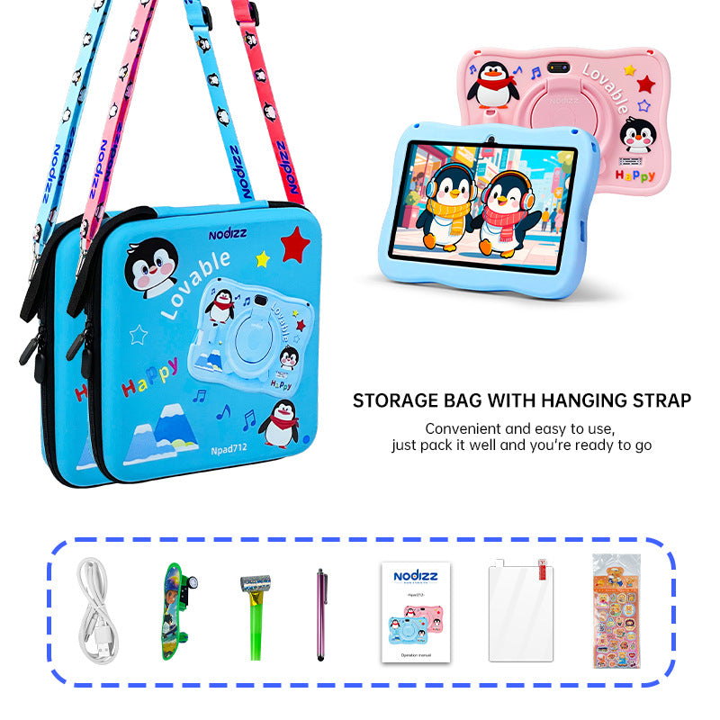 Tablette Enfant 7 Pouces Bluetooth Ecran IPS - Stylet Chargeur Jouet Inclus