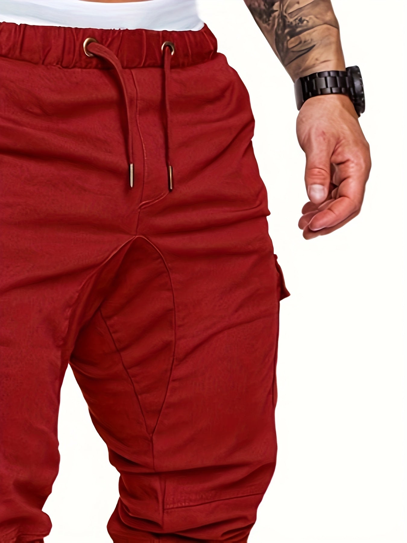 Pantalon Cargo Homme Multi-Poches – 95% Coton, Coupe Régulière, 7 Coloris, S à XXL