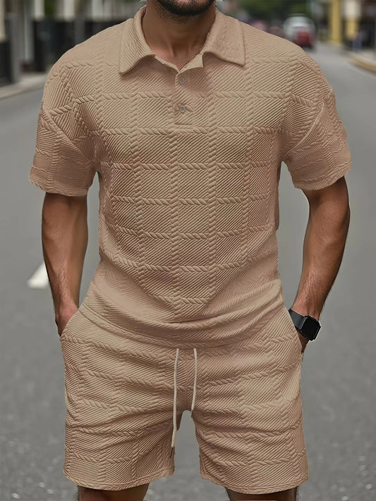 Ensemble homme élégant et confortable - Haut et pantalon assortis, 5 coloris, S à XXL