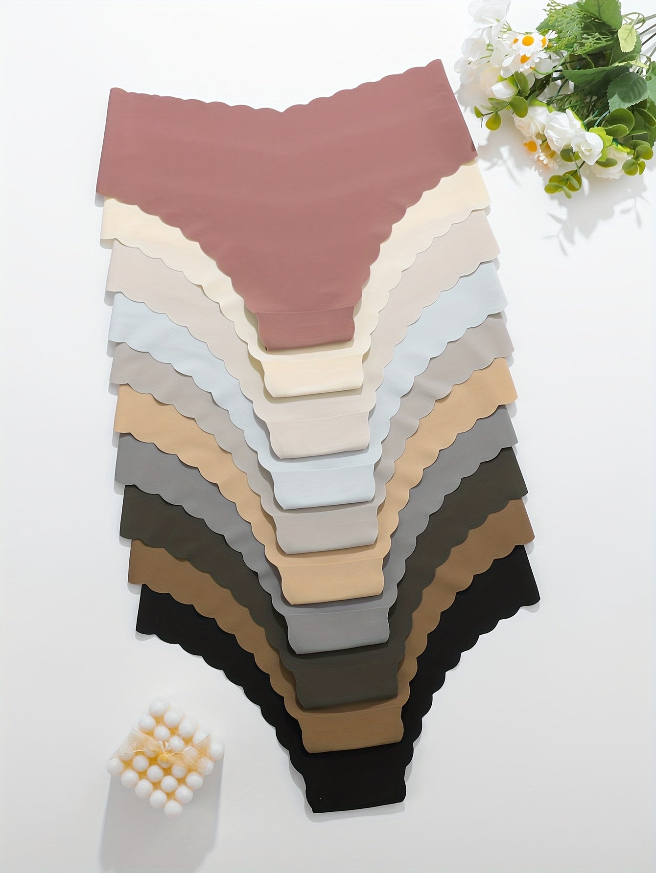 Lot de 10 Culottes Femme Mi-Haute Elegantes - Douces & Confortables
