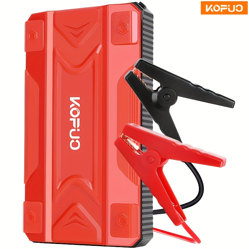 Demarreur de batterie portable voiture KOPUO 4000A - 12V, essence 8.5L, diesel 7L, USB, LED, 2 coloris