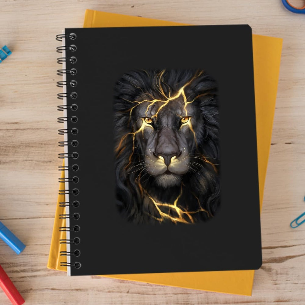 Autocollant Vinyle Lion 15x10cm Auto-Adhesif Forme Irreguliere Semi-Mate - Motif Animal Dessin Anime Voiture Plastique