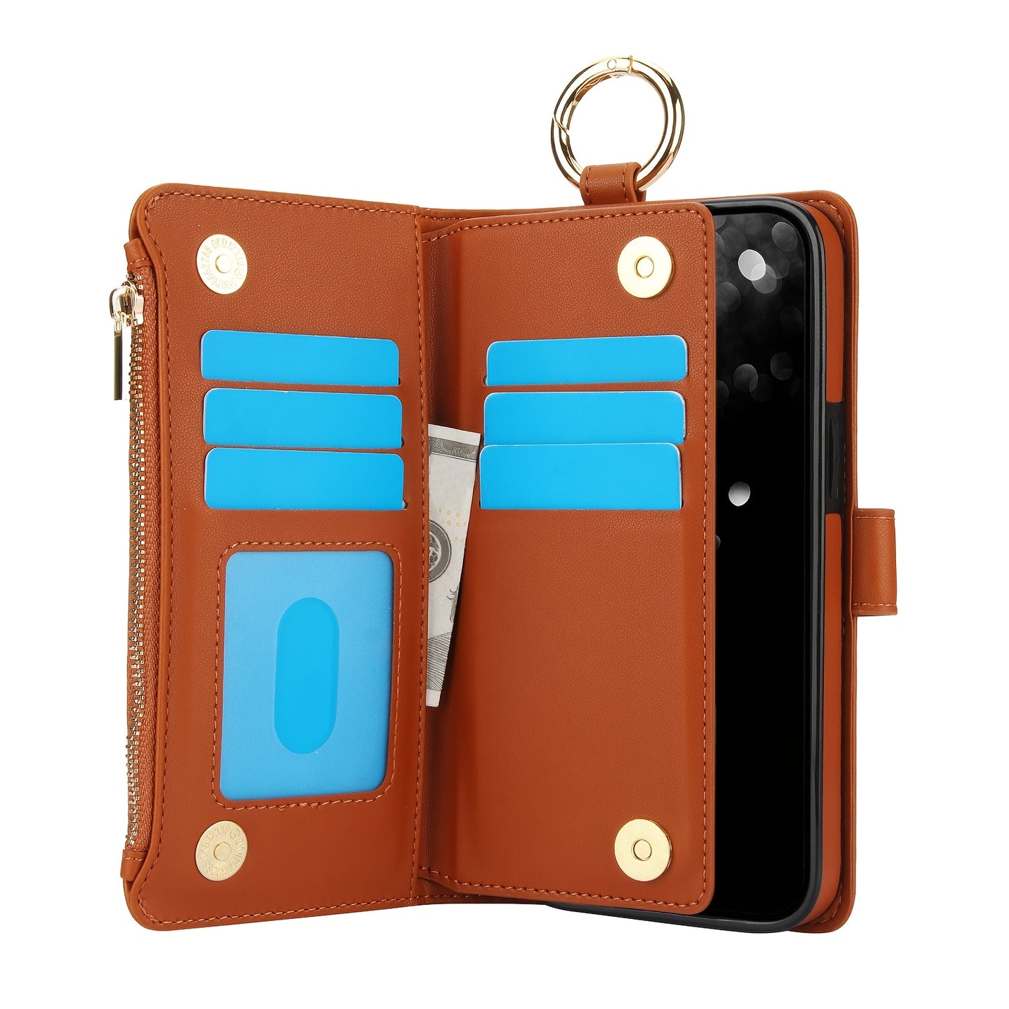 Étui Portefeuille Bandoulière Samsung Galaxy AWQUER – Similicuir, Lanière, 7 Coloris, 26 Modèles