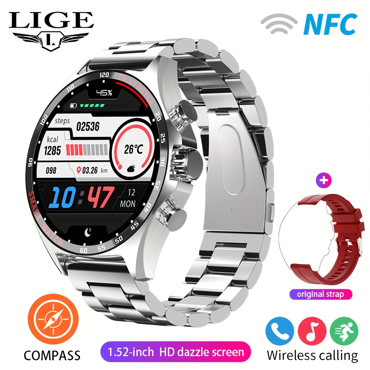 Montre intelligente pour hommes - Topdecheztop.fr