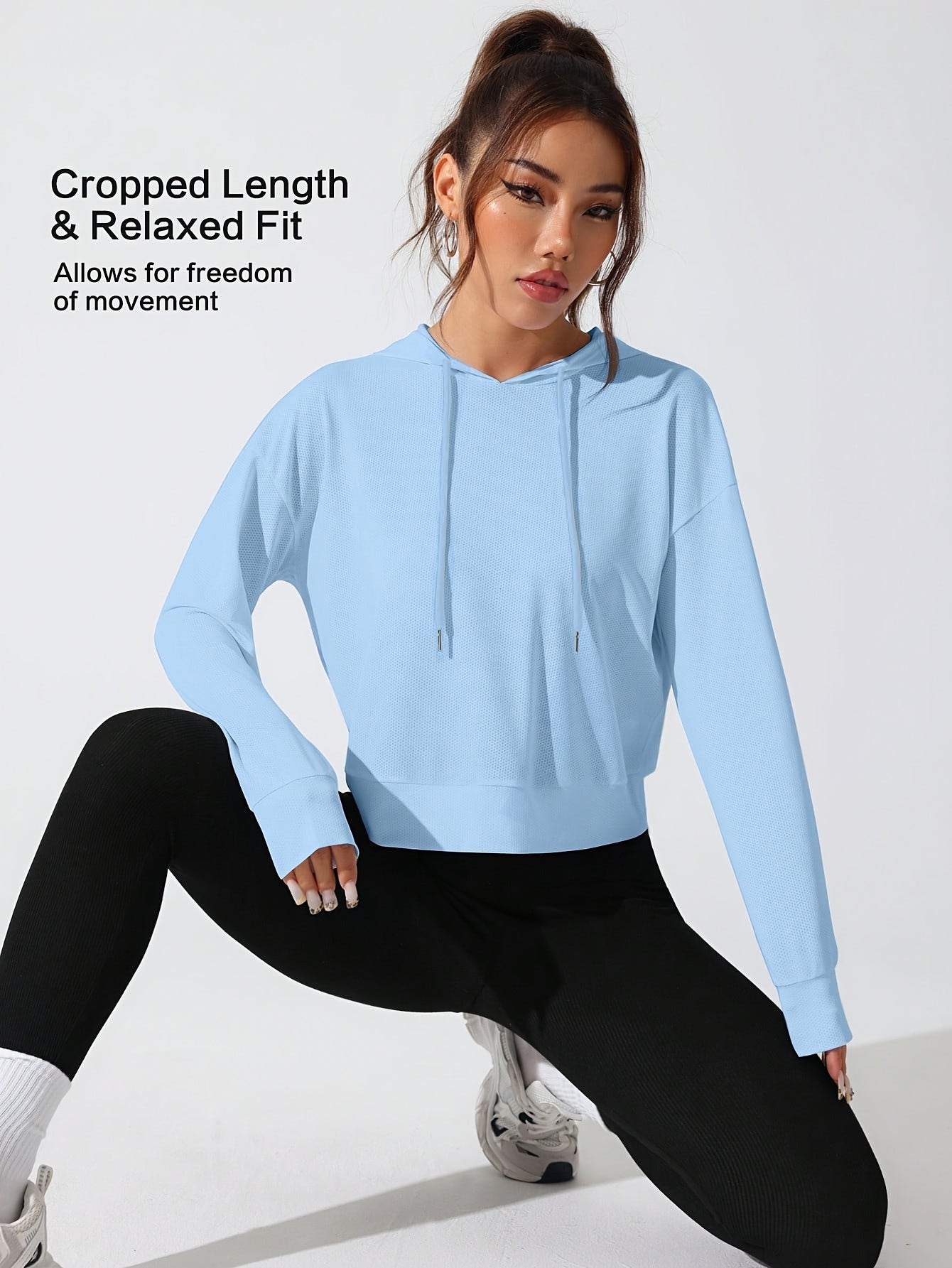 Sweat à capuche  à manches longues pour femme - Topdecheztop.fr