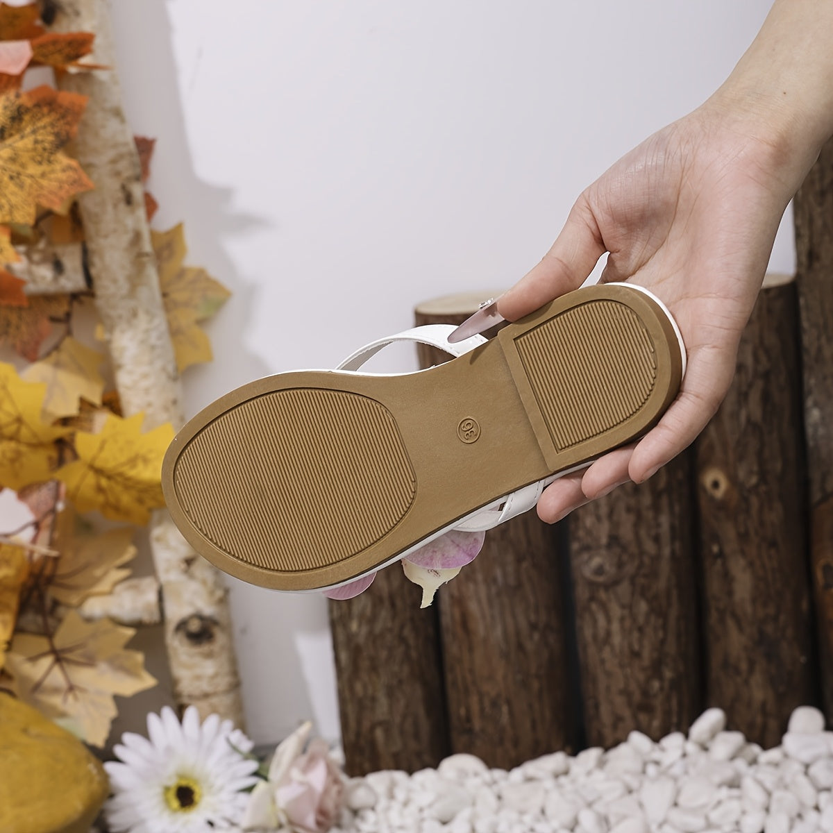 Sandales Femme Ete Talon Plat - A Enfiler, Bretelles Dos, Semelle TPR, Style Decontracte, 3 Coloris, EU 36 au EU 43