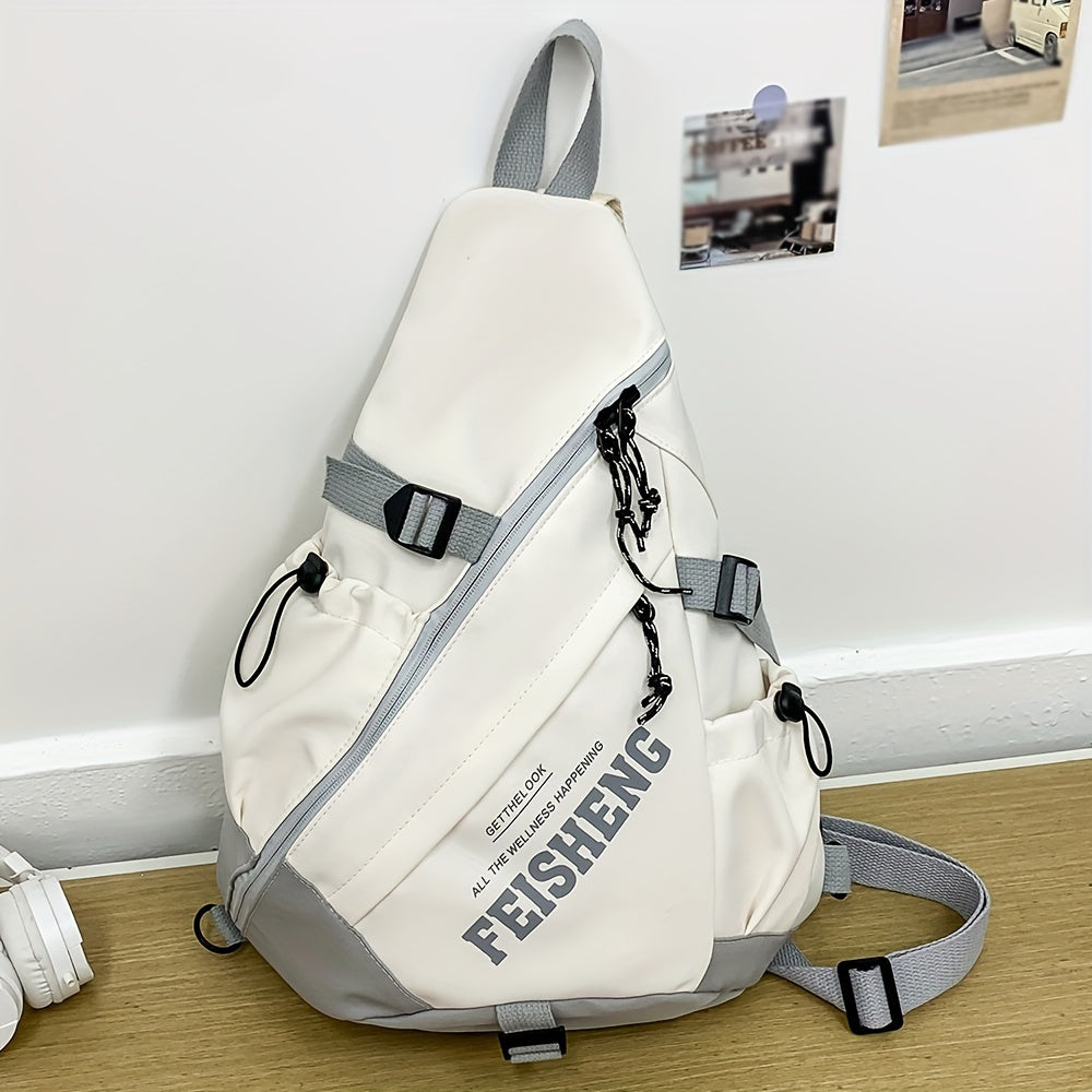 Sac Bandoulière Homme Grande Capacité – Nylon, Bandoulière Réglable 1,2m, 4 Coloris